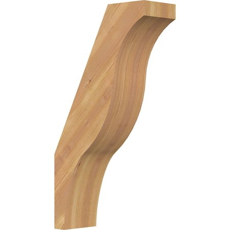 5 1/2"W x 14"D x 26"H Funston Smooth Knee Brace, Western Red Cedar